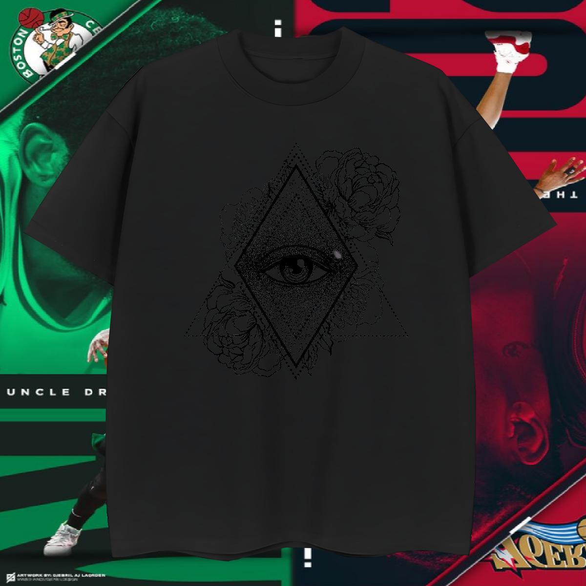 Loose Fit T shirt 230g Pure Cotton eye of the devil Hip Hop Cartoon Print Breathable Short Sleeve Tshirt for Man Woman Designer Fashion Top Tees