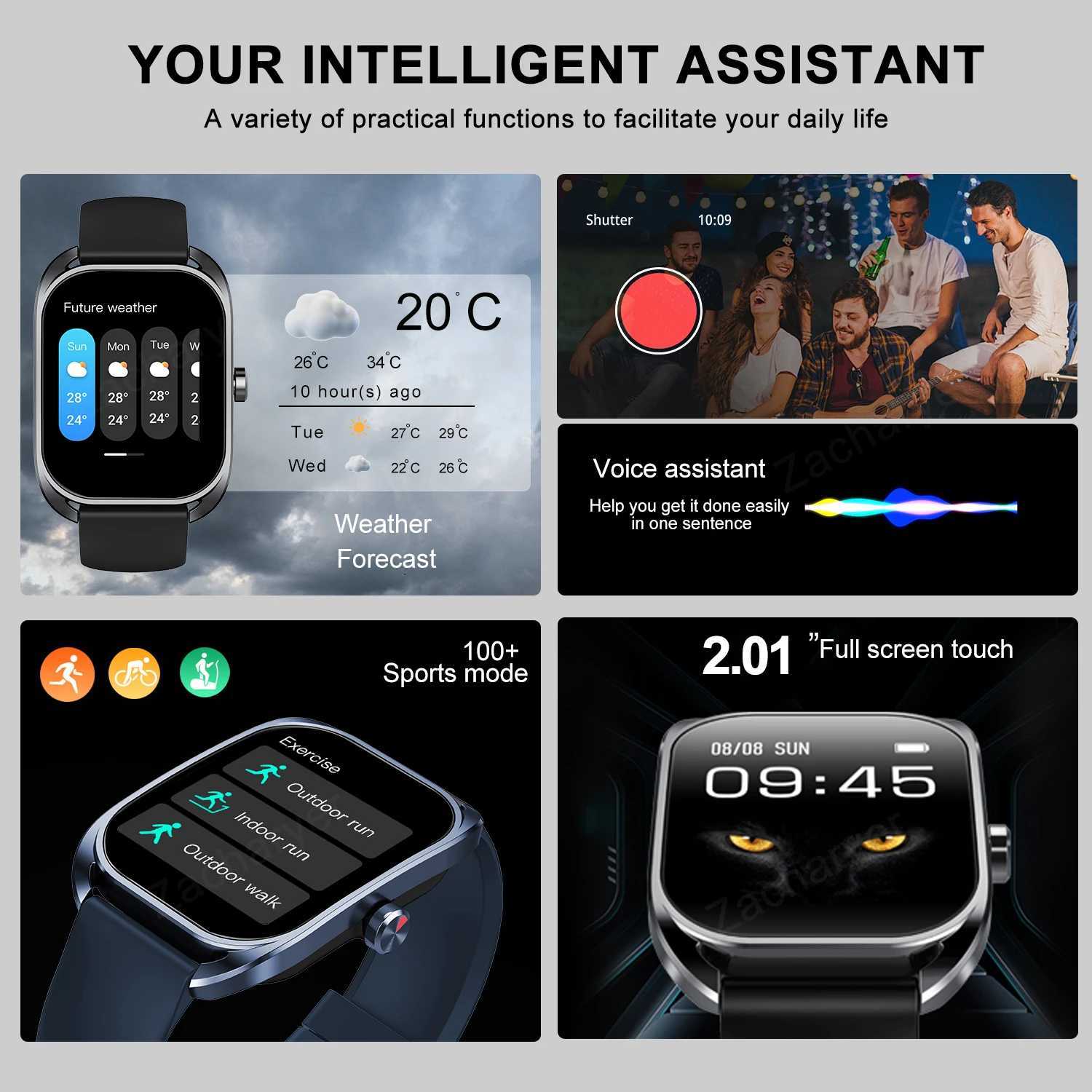 Smart watch calling reminder and rejection wireless calling /dial multi -Sport modeSMS reminder for iPhone/Andriod M240824