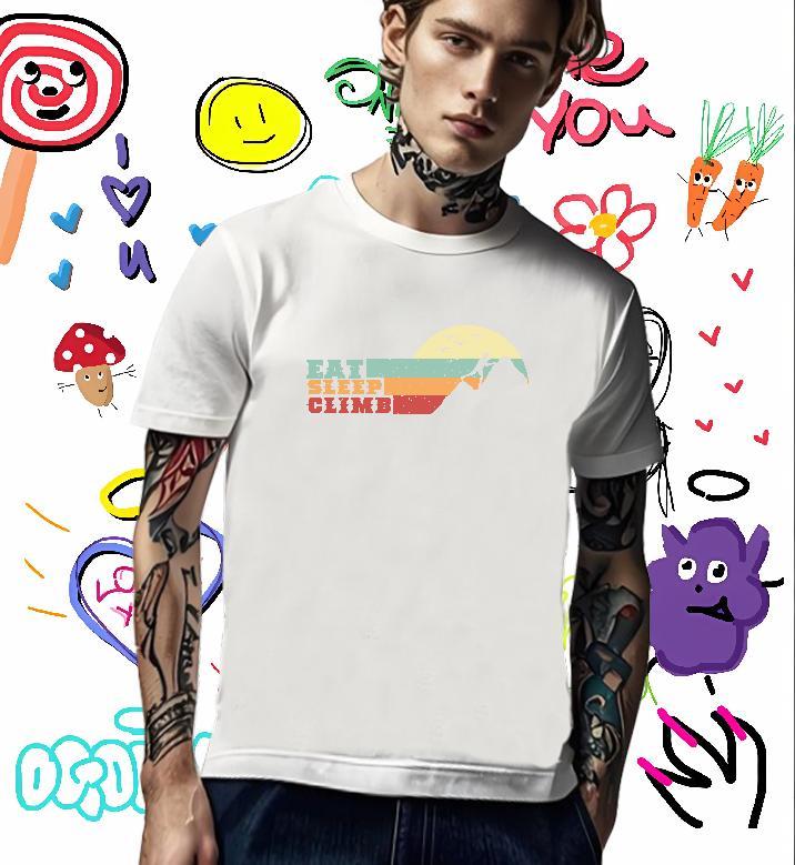 Classic Men T Shirts 230g Pure Cotton mountains Anime Printing Street Skull Breathable Soft Men Tshirts 2024 Designer Tee Shirt