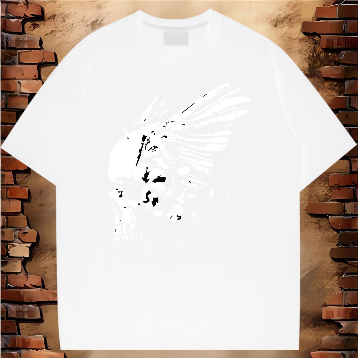 Designer Mens T Shirts 100% Cotton 230g skull Street wear Hip Hop Plus Size Custom Breathable Crew Neck Tshirt for Man Woman Fashion Designer Top Tees