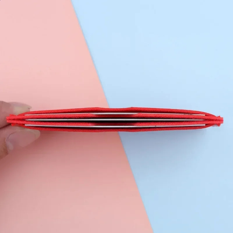 3 Card Slots Ultra-thin ID Credit Card Holder Card Wallet PU Leather Drivers License Cover Bank Cards Case Student Meal Wallet 240824