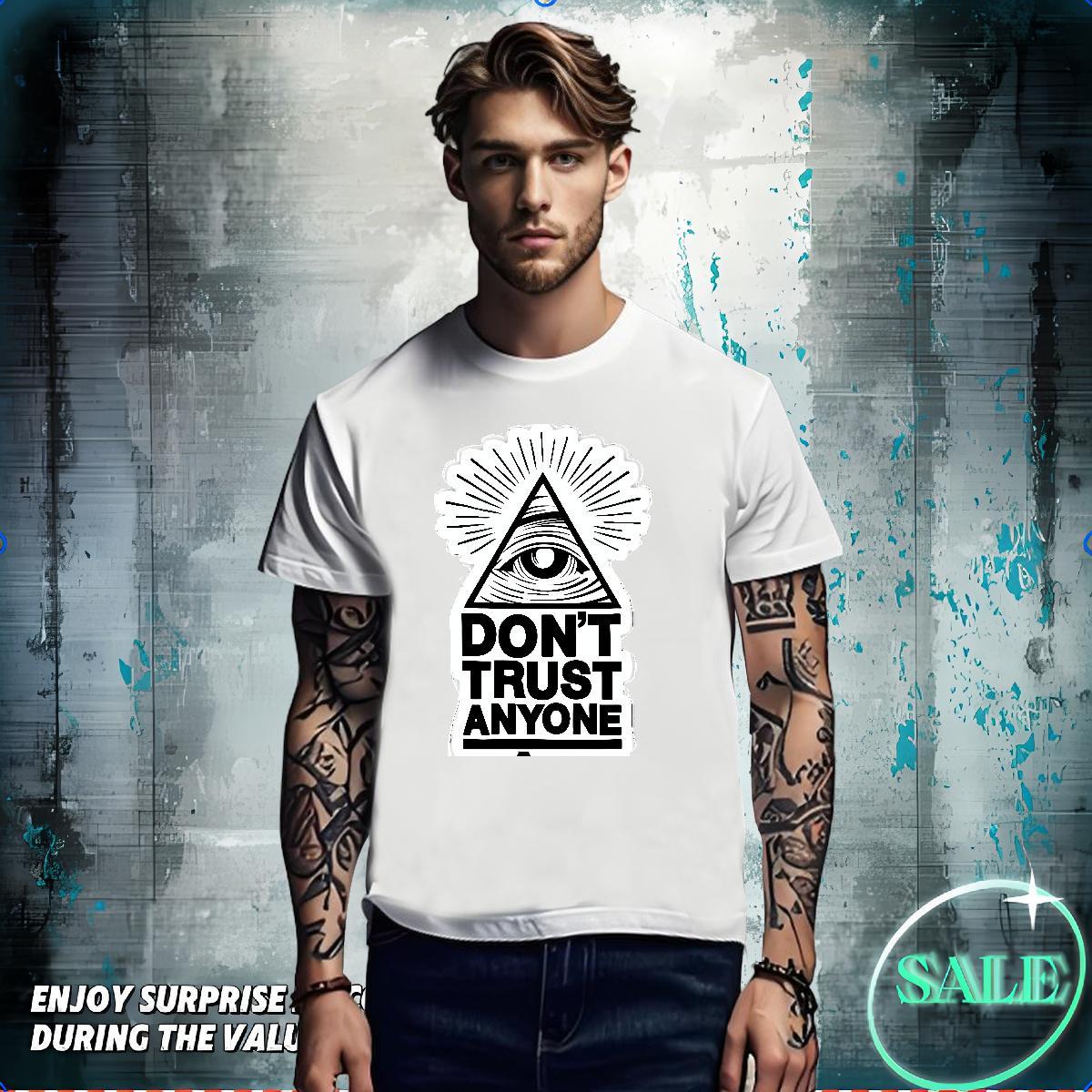Comfortable T Shirt For Man 230g Pure Cotton eye of the devil Casual Daily Wear Custom Print Plus Size Breathable Tshirts Designer Clothes