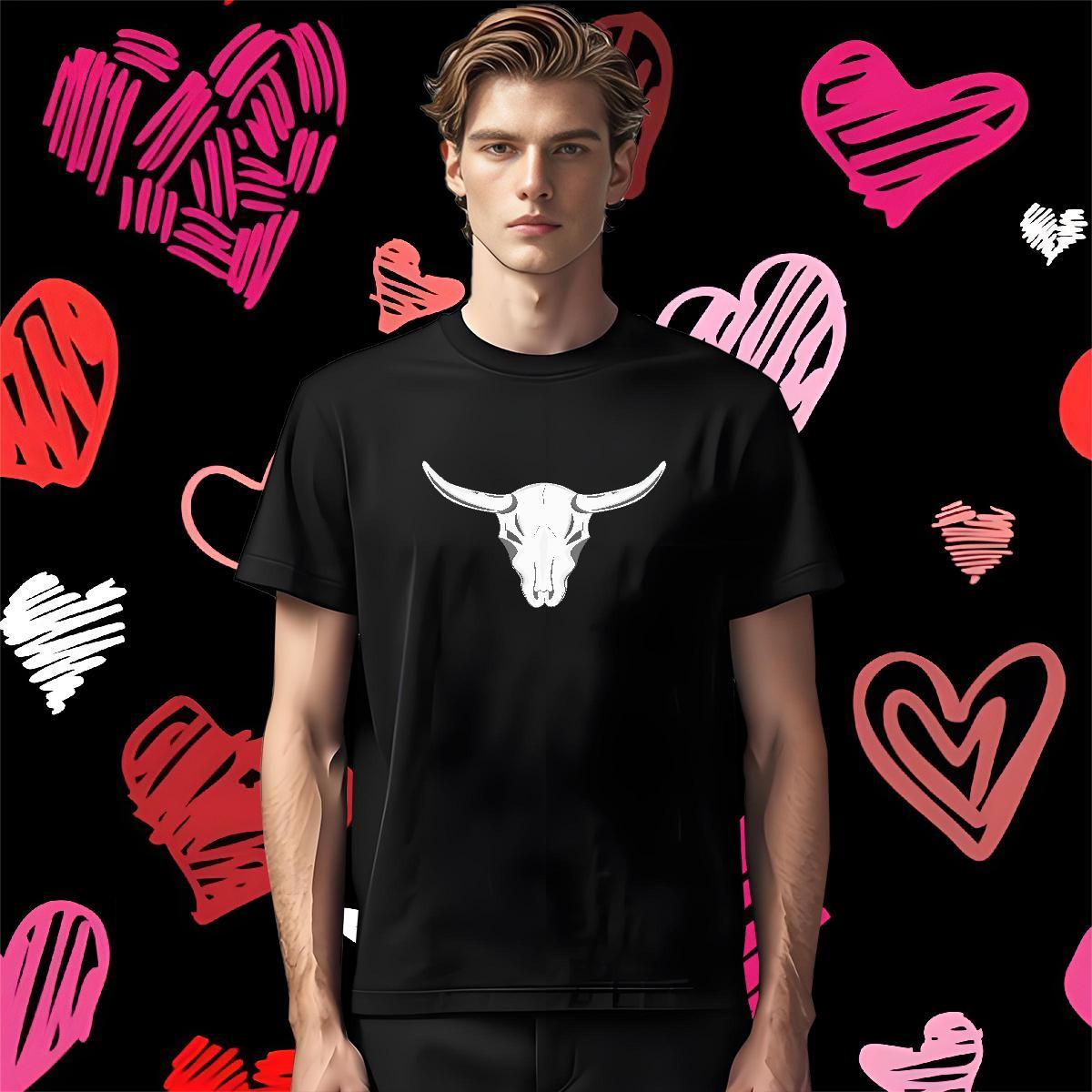 Classic Men T Shirts 230g Pure Cotton skull Hip Hop White Plus Size Breathable Soft Mens Tshirts Customized Clothings