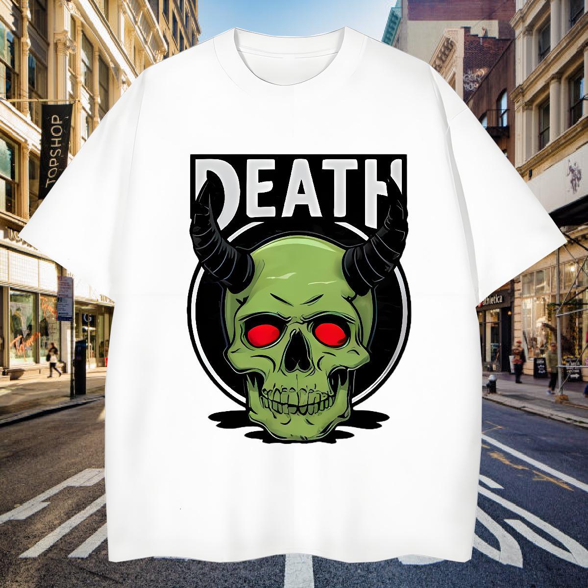 Classic Man T Shirts 230g Cotton corner Anime Printing Street Custom Printing Pure Cotton Men Tops Tees Fashion Design Polos