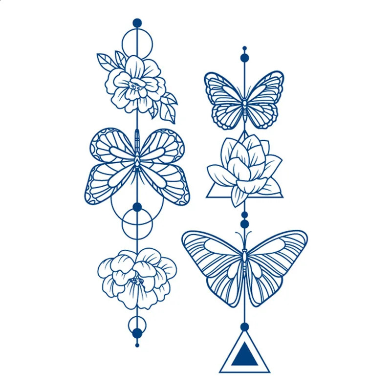 Juice Ink Tattoo Body Art Durable Waterproof Temporary Tattoo Stickers Scorpion Snake Tattoo Arm Fake Sun Tattoo 240823