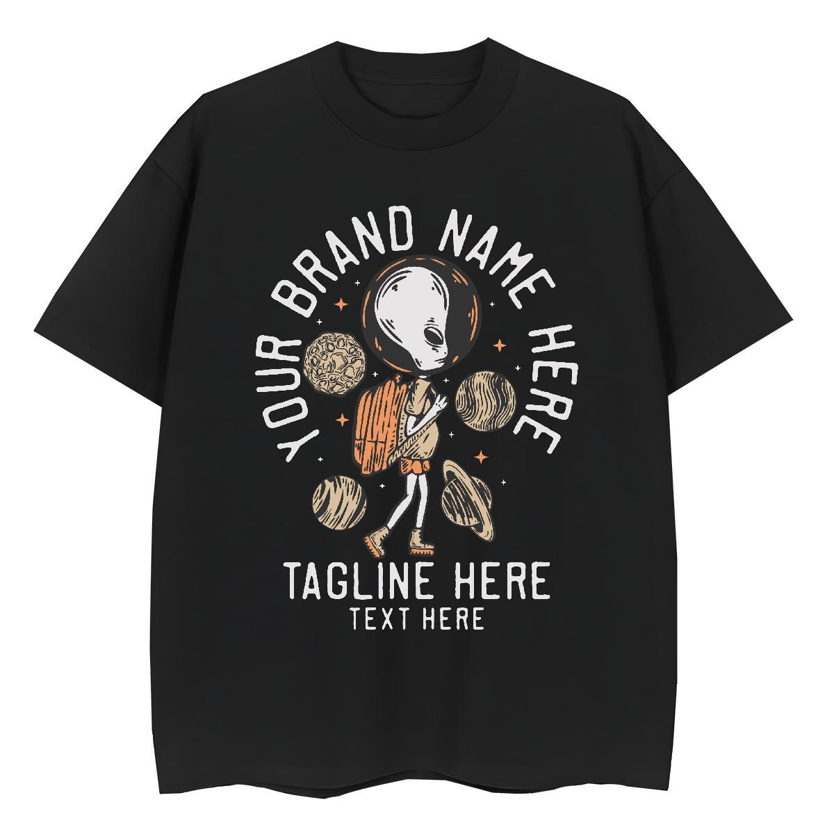 Designer Mens T Shirts 230g 100% Cotton extra-terrestrial Street wear Hip Hop Anime Print Breathable Crew Neck Couples T Shirts Customized Tshirts