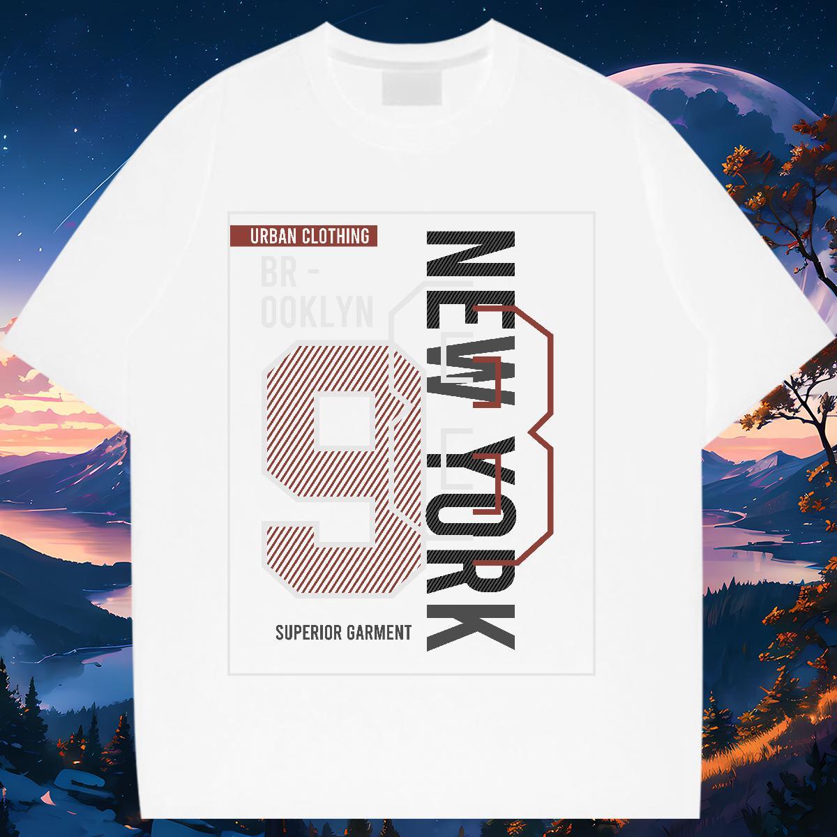 Popular Womens Tshirts 100% Cotton 230g number High Street Hip Hop T Shirts Women Comfortable Anime Print Tops Shirt