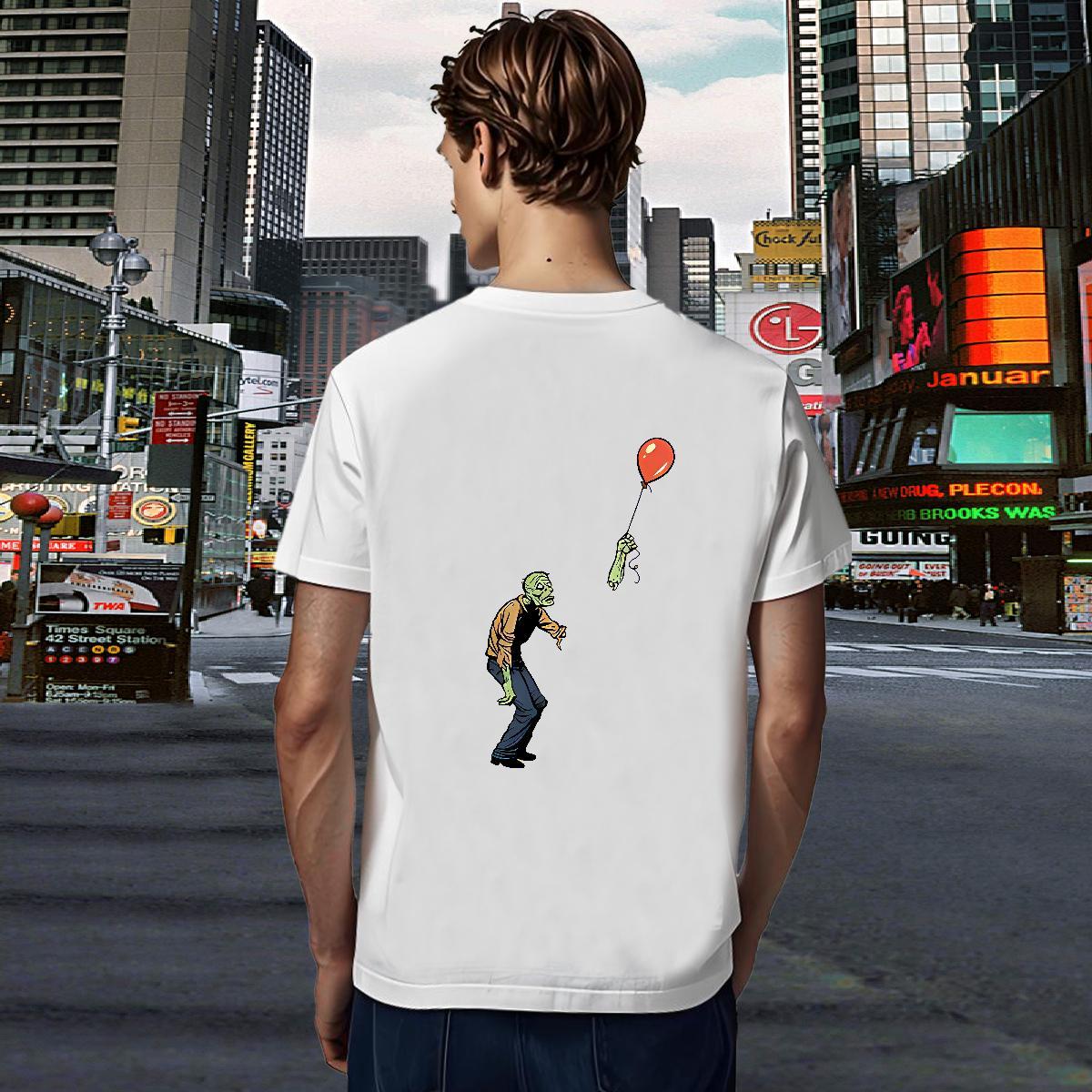 Popular T Shirt For Man 230g Cotton skull Sports Casual DIY Crew Neck Breathable Men Tops Tees DIY Customized Tops Shirt
