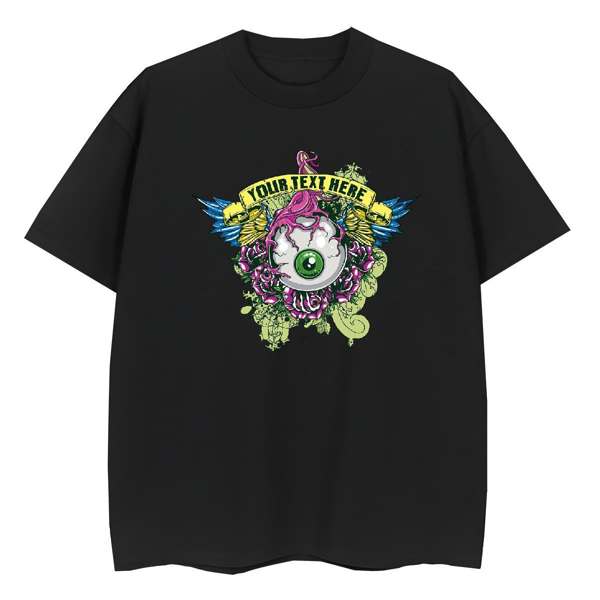 Loose Fit T Shirt For Man 230g 100% Cotton skull Street Casual Graphic Short Sleeve Soft Men Tshirts New Arrival Clothings