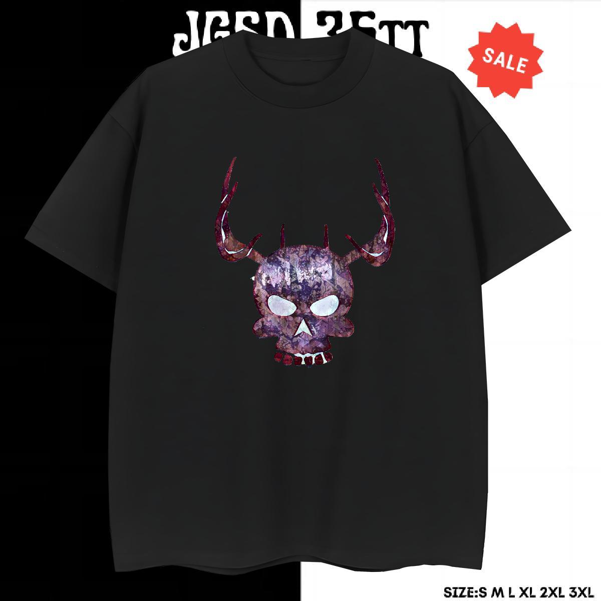 High Quality T-Shirts for Men 230g Cotton skull Sport Anime Print Short Sleeve Soft Men Tshirts 2024 New Tops Shirt