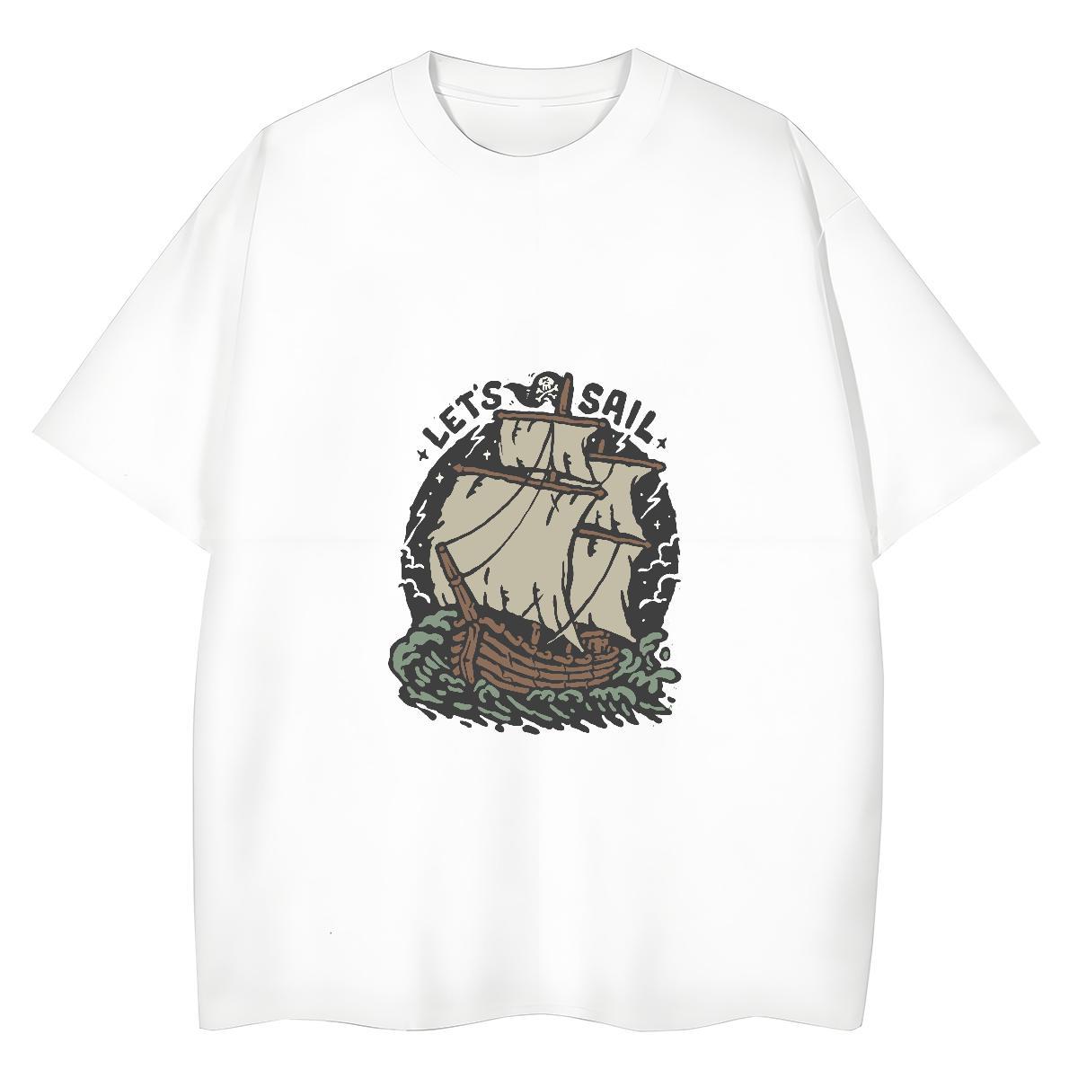 Brand Women Tshirts 230g Pure Cotton icon Beach T Shirt For Woman O-Neck Short Sleeve Anime Print Clothes Shirt