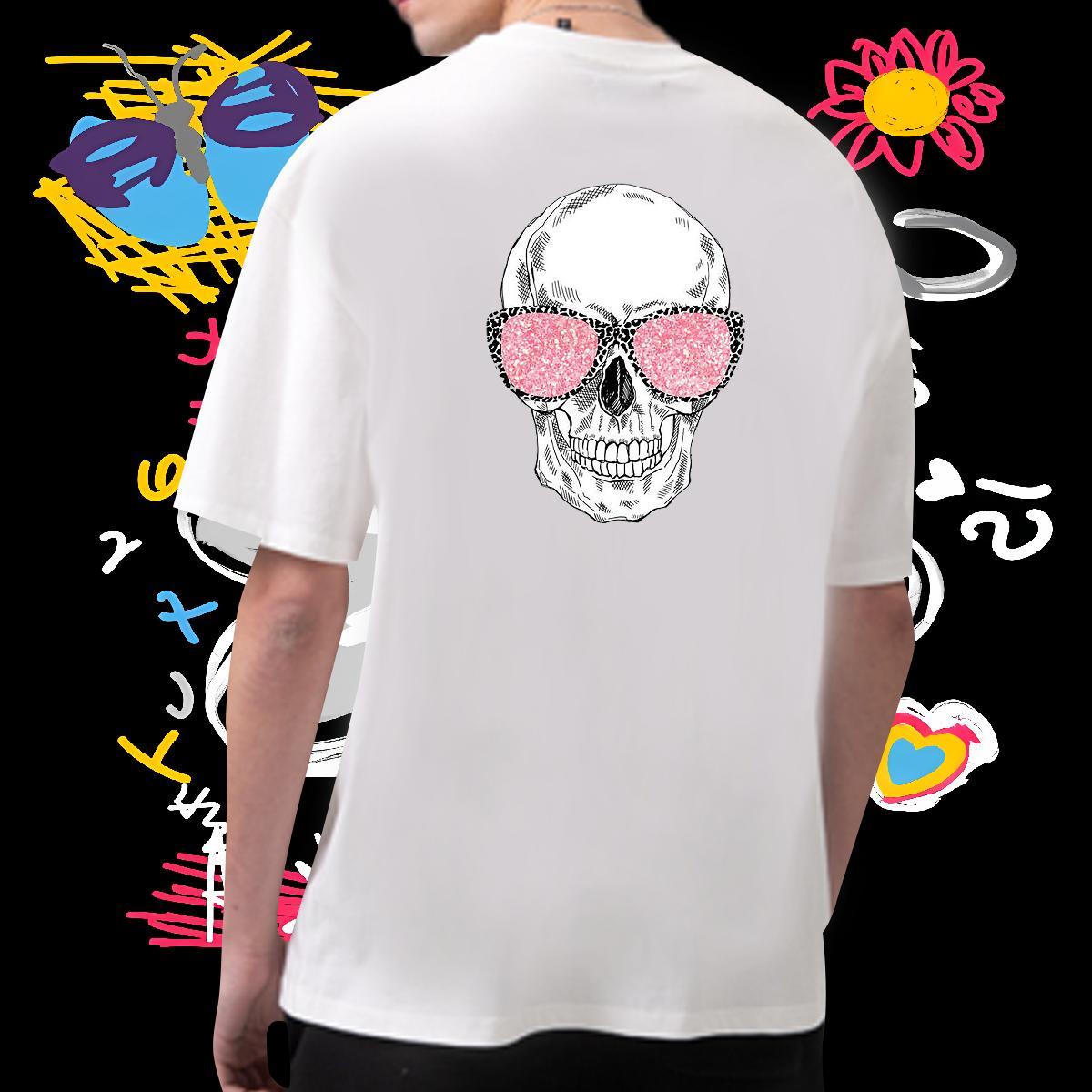 Wholesale T Shirt For Man 100% Cotton 230g skull Casual Custom Anime Pure Cotton Mens Tshirts New Tees