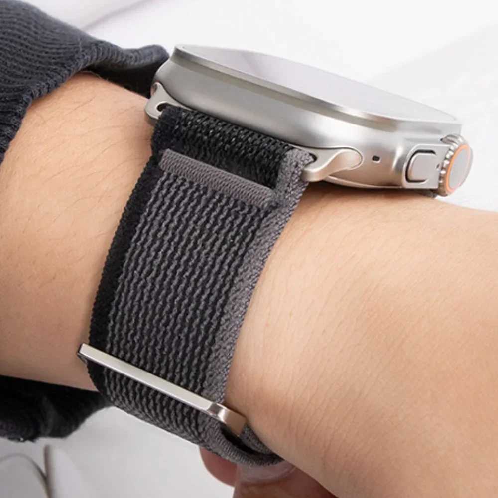 Watch Band Trail Loop Strap for iwatch Ultra 2 49mm 9 8 7 45mm 41mm Sports Nylon Wristband for IWatch Series 6 5 4 3 SE 44mm 40mm 42mm M240824