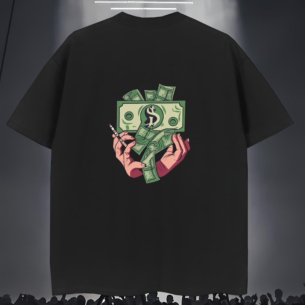 Brand Mens T Shirts 230g Cotton skull Street Wear Custom Anime Round Neck Short Sleeve Men Tshirts Free Shipping Tops