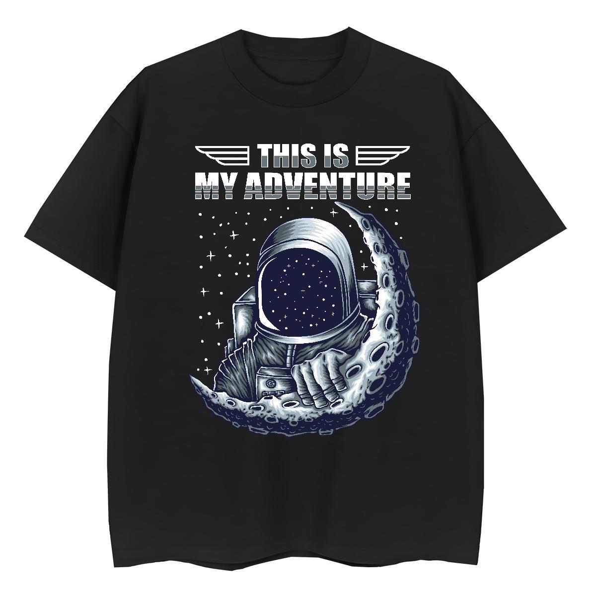 Brand Couples T Shirts 230g Pure Cotton outer space Street Wear T-Shirts Breathable Custom Printing Clothings