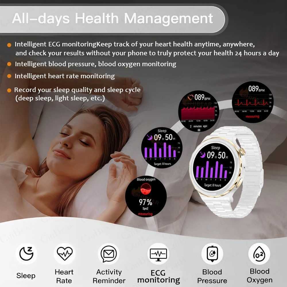 New Fashion Women Smart Watch Heart Rate GPS Sport Fitness Watch Waterproof Voice Calling Smart Watch For Huawei Watch GT3 M240824
