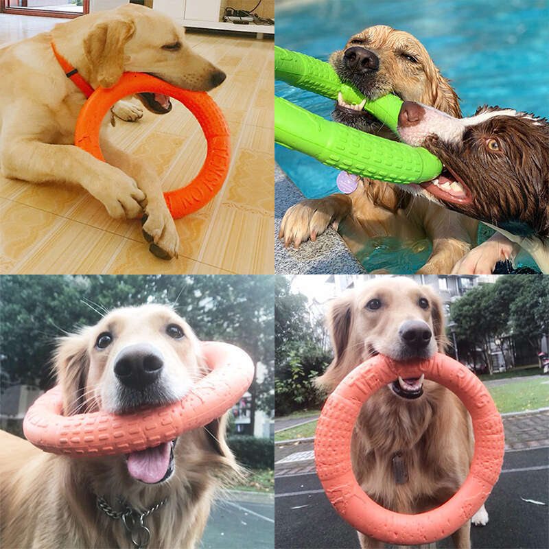 Toys Big EVA Interactive Training Puller Resistant Dogs Pet Flying Discs Bite Ring Toy for Small Big Dog