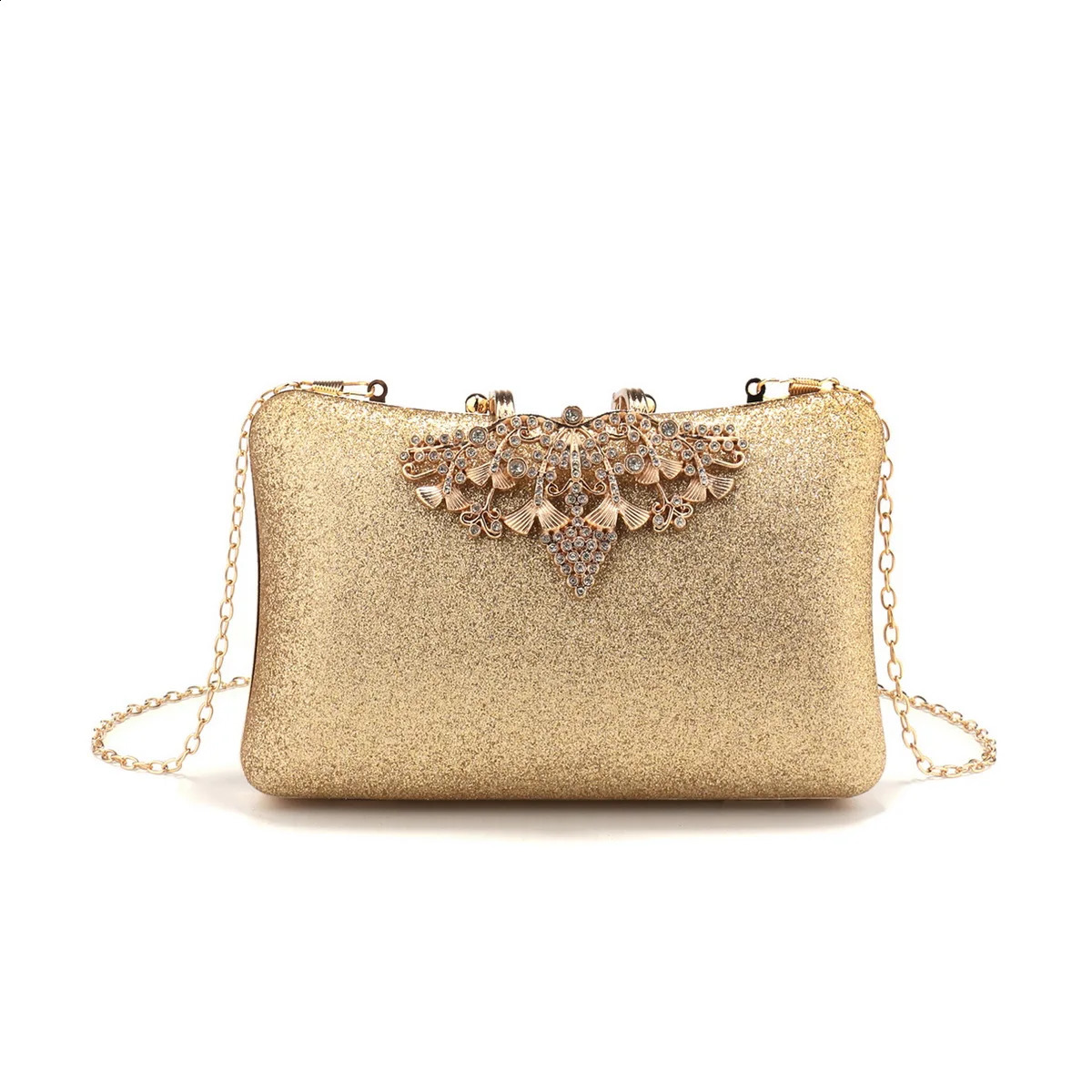 Pearl Women Evening Bags Hollow Out Vintage Beading Clutch With Handle Chain Handbags Diamonds Holder 240824Z
