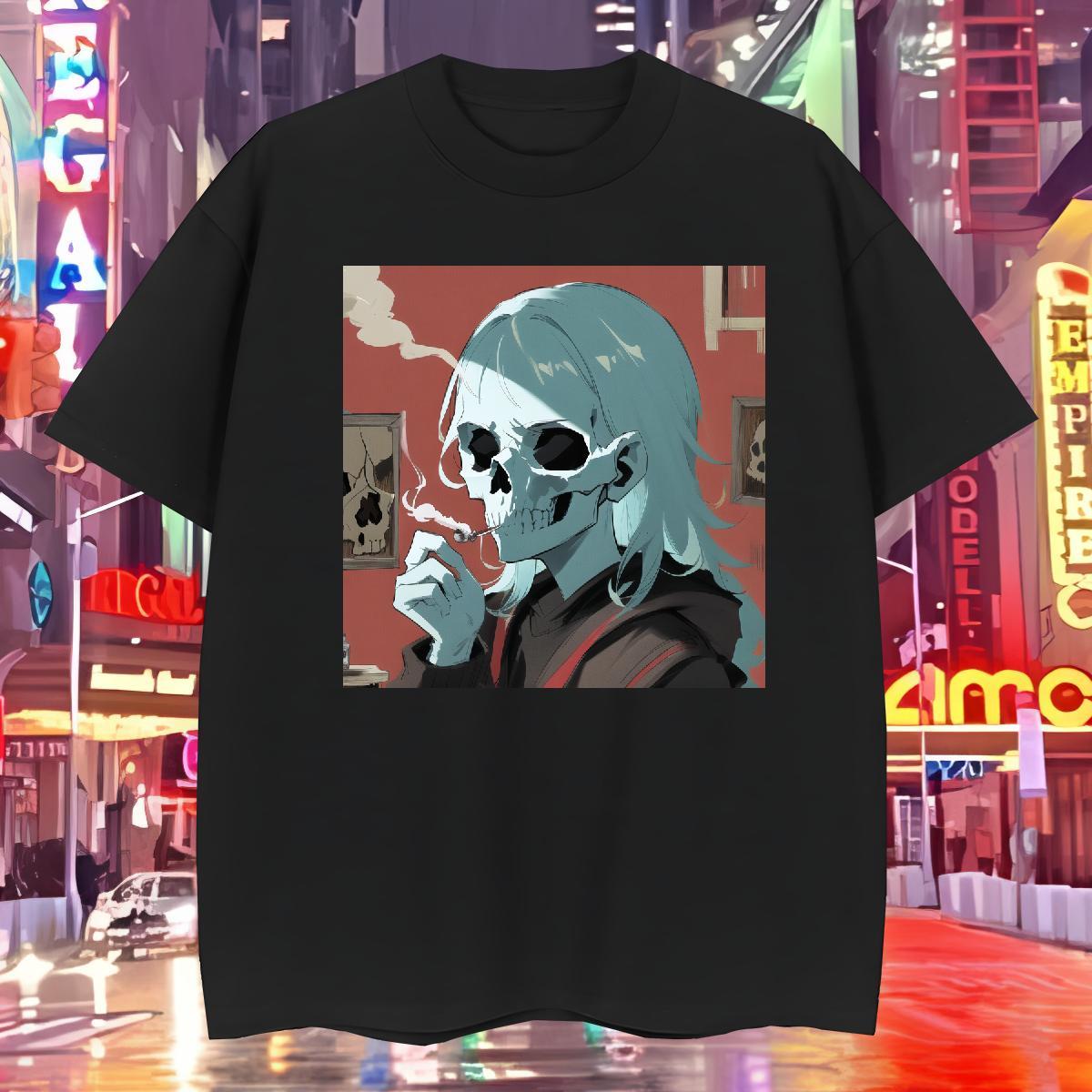 Cool Design T shirt 230g Cotton skull Outdoor DIY Printed Pure Cotton Men Tshirts Designer Clothings