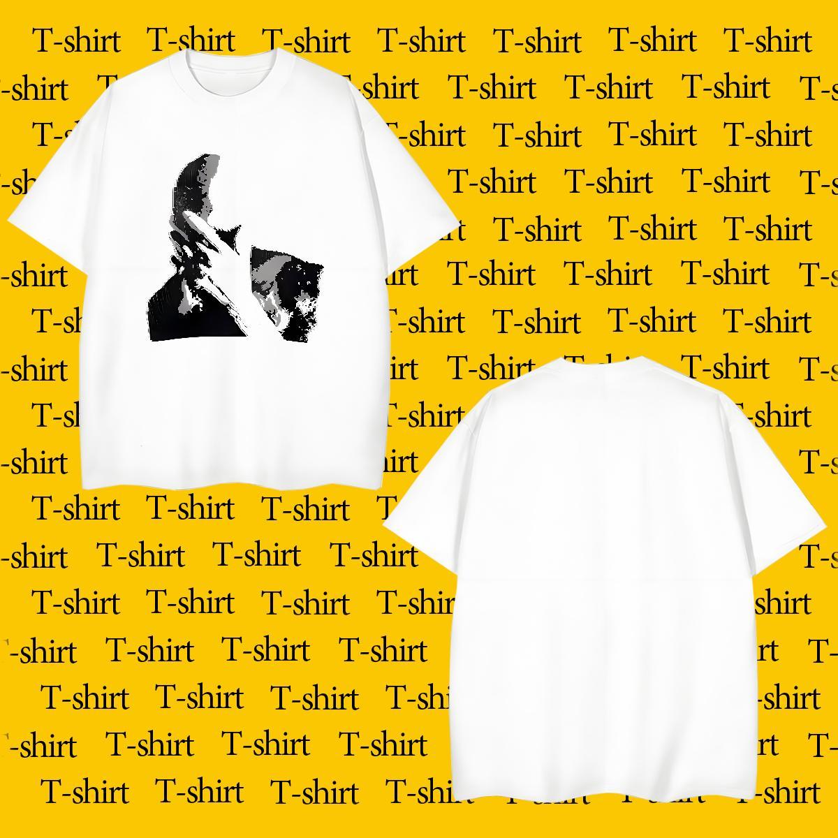 2024 Tshirt for Man Woman man Summer Casual 230g Pure Cotton Tops Tees O Neck Short Sleeves Brand T shirt DIY Logo Oversized