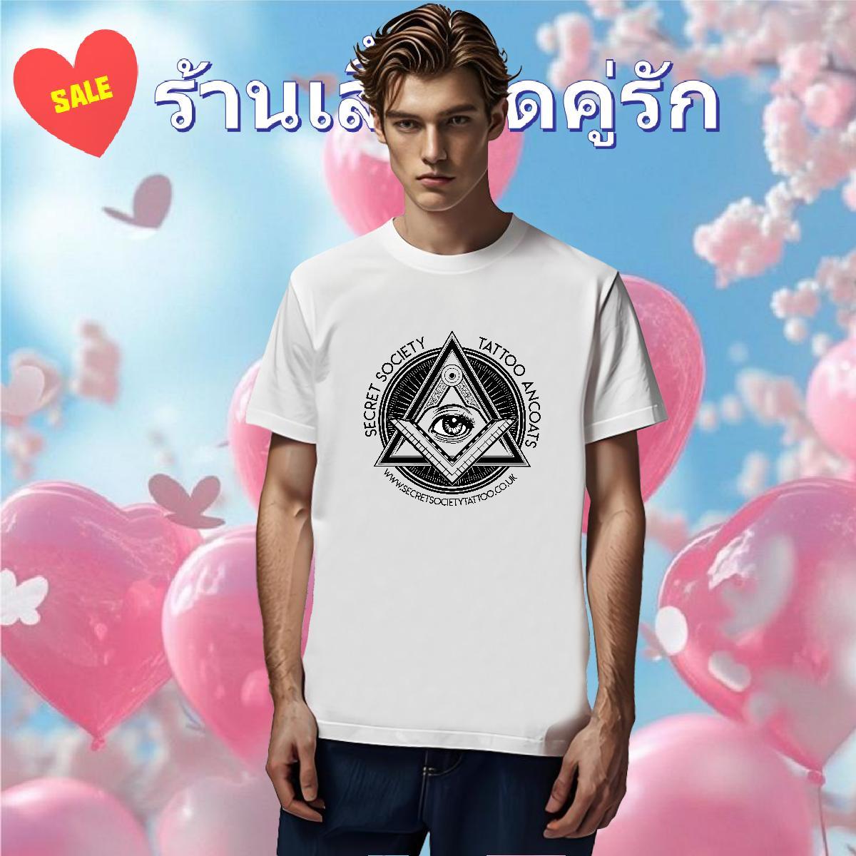 Comfortable Men T Shirts 100% Cotton 230g eye of the devil Hip Hop DIY Printed Breathable Short Sleeve Men Tees New Arrival Tee Shirt