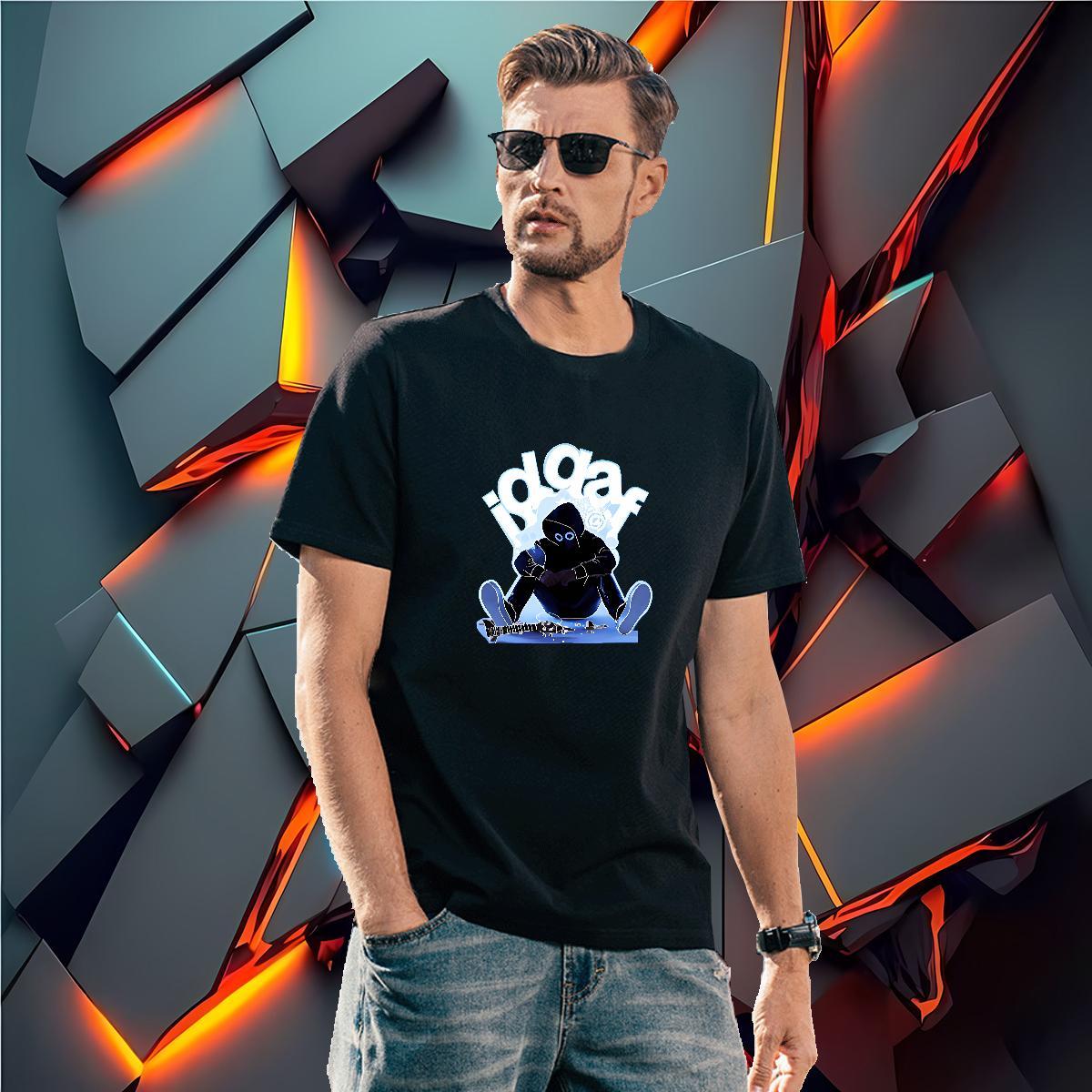 Soft Man T Shirts 230g 100% Cotton skull Street Wear Custom Cartoon Breathable Crew Neck Men Tops Tees New Designer Clothings