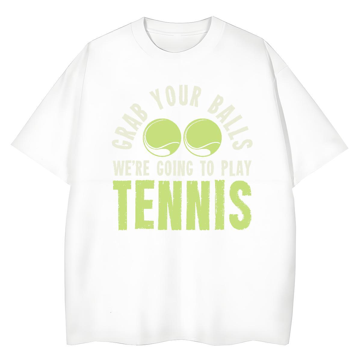 Loose Womens Tshirts 230g Pure Cotton tennis Daily Outfit Women T Shirts Crew Neck Oversized Tees Shirts