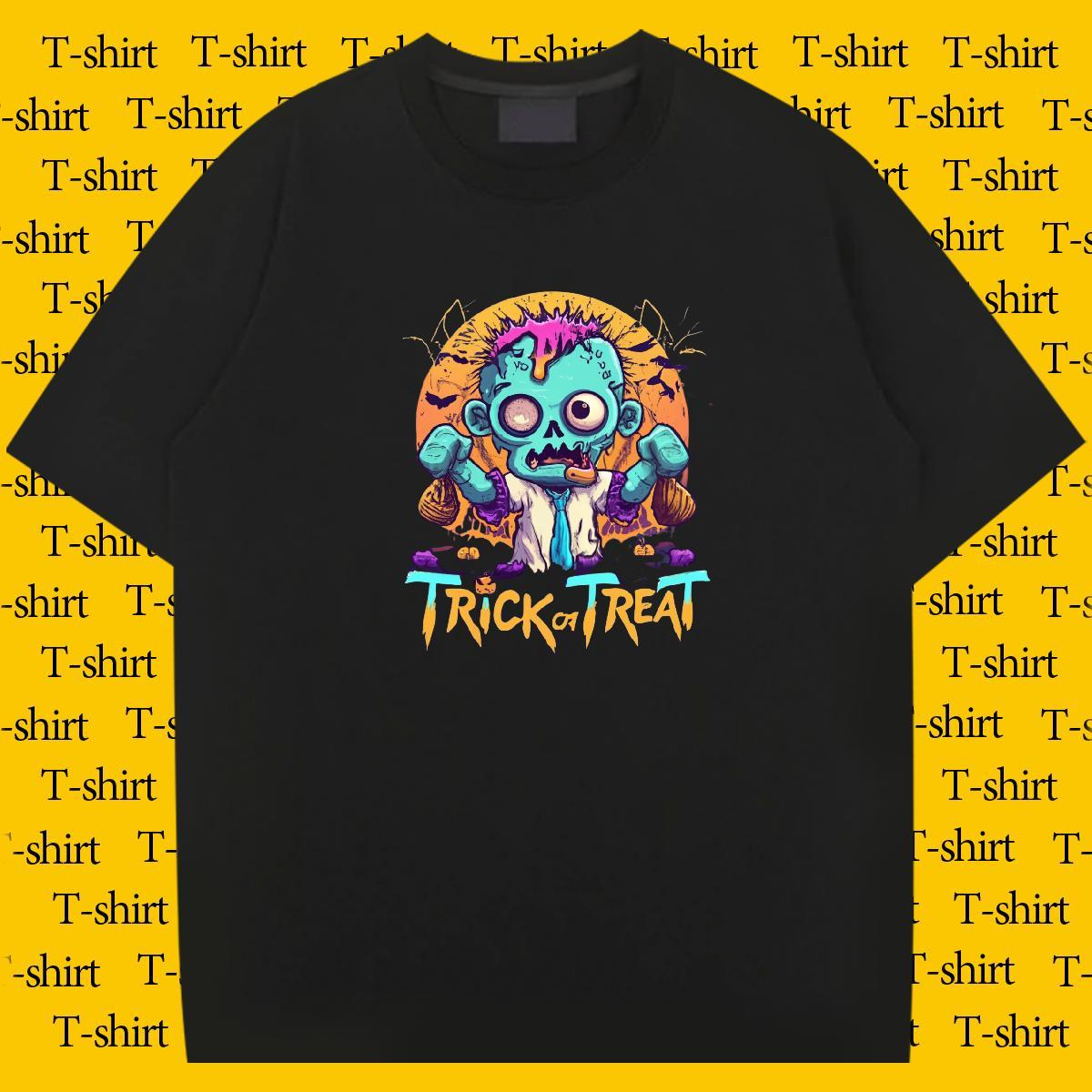 Free Shipping Mens T Shirts 100% Cotton 230g skull Sports Casual Floral Print Crew Neck Breathable Couples T Shirts New Designer Tees