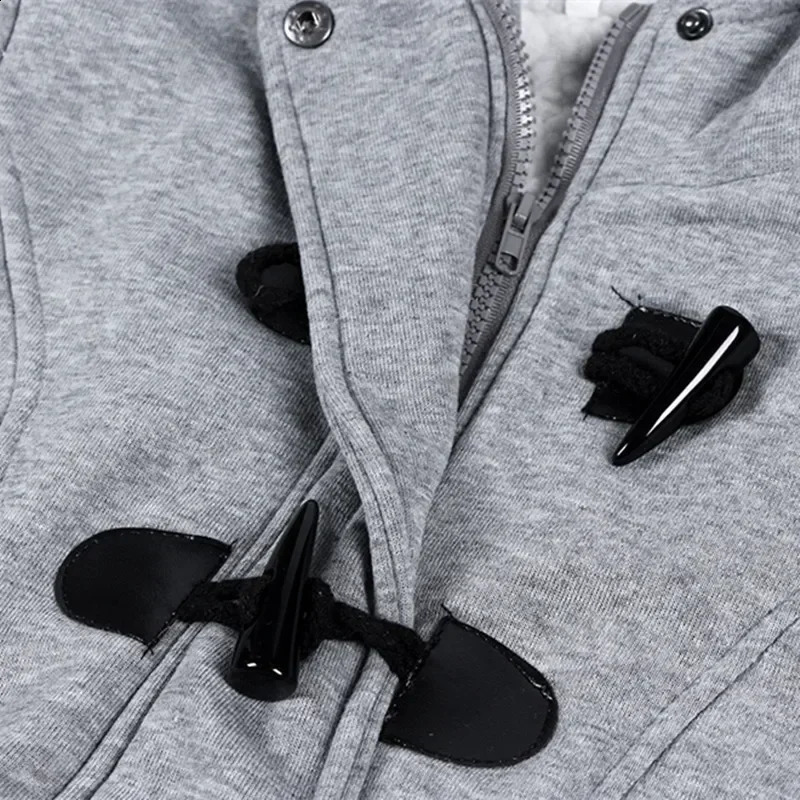 Fashion Autumn Winter Hoodies Women Thick Coat Sweatshirt Women Clothes Casual Hooded Zipper Button Hoodie Streetwear Outerwear 240824