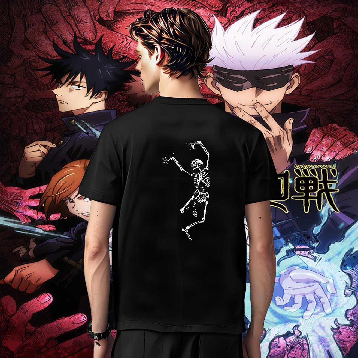 Classic T shirt 230g Pure Cotton skull Daily Outfit Graphic Round Neck Short Sleeve Men Clothes T-Shirt 2024 New Tshirts