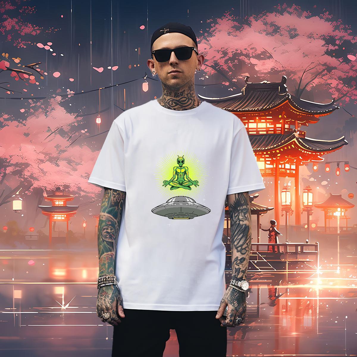 Designer Man T Shirts 230g 100% Cotton ET Hip Hop Street Oversized 4XL O-Neck Short Sleeve Men Tops Tees Fashion New Polos