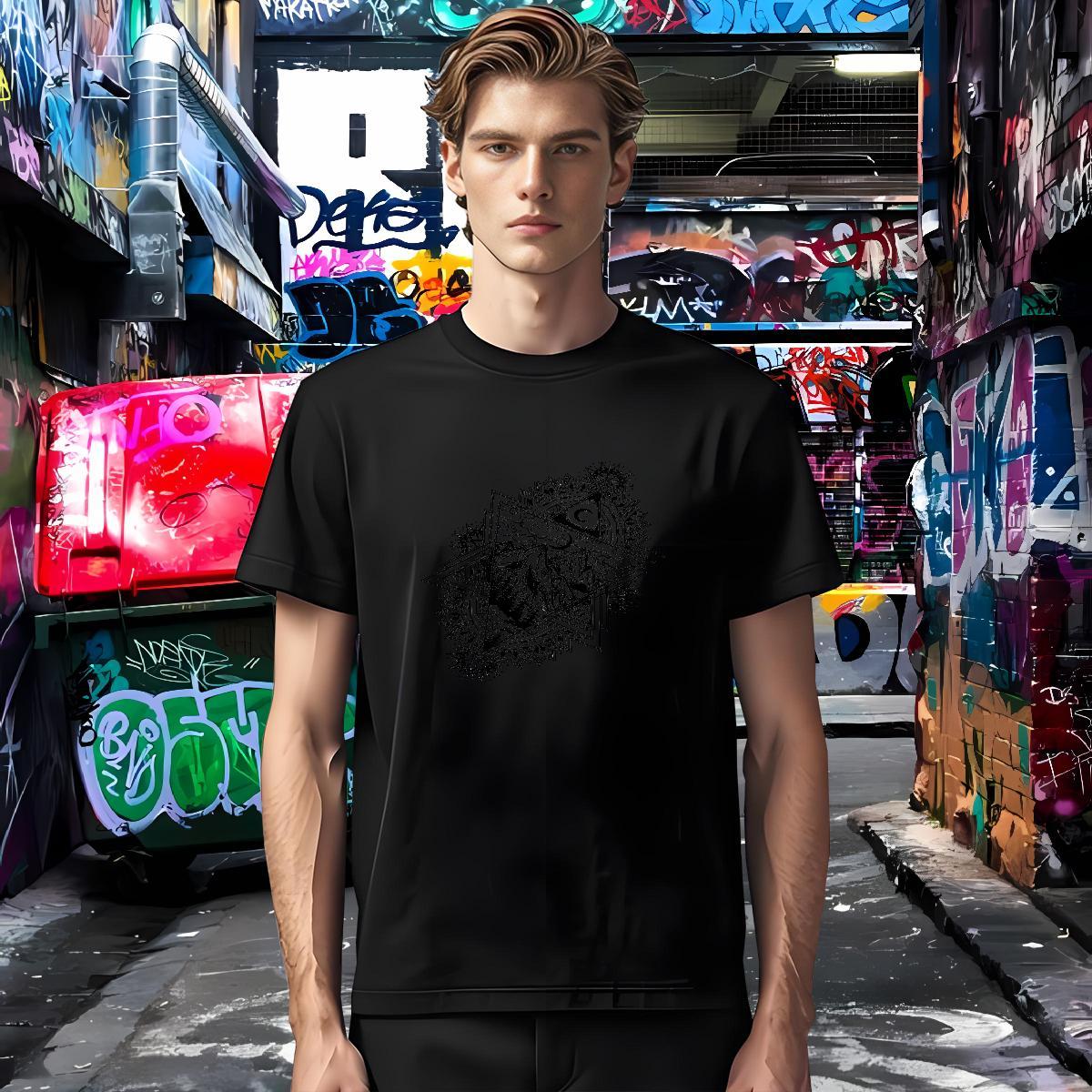 Wholesale Men T Shirts 100% Cotton 230g eye of the devil Beach Custom Print Oversized Round Neck Short Sleeve Men Tops Tees New Designer Clothings