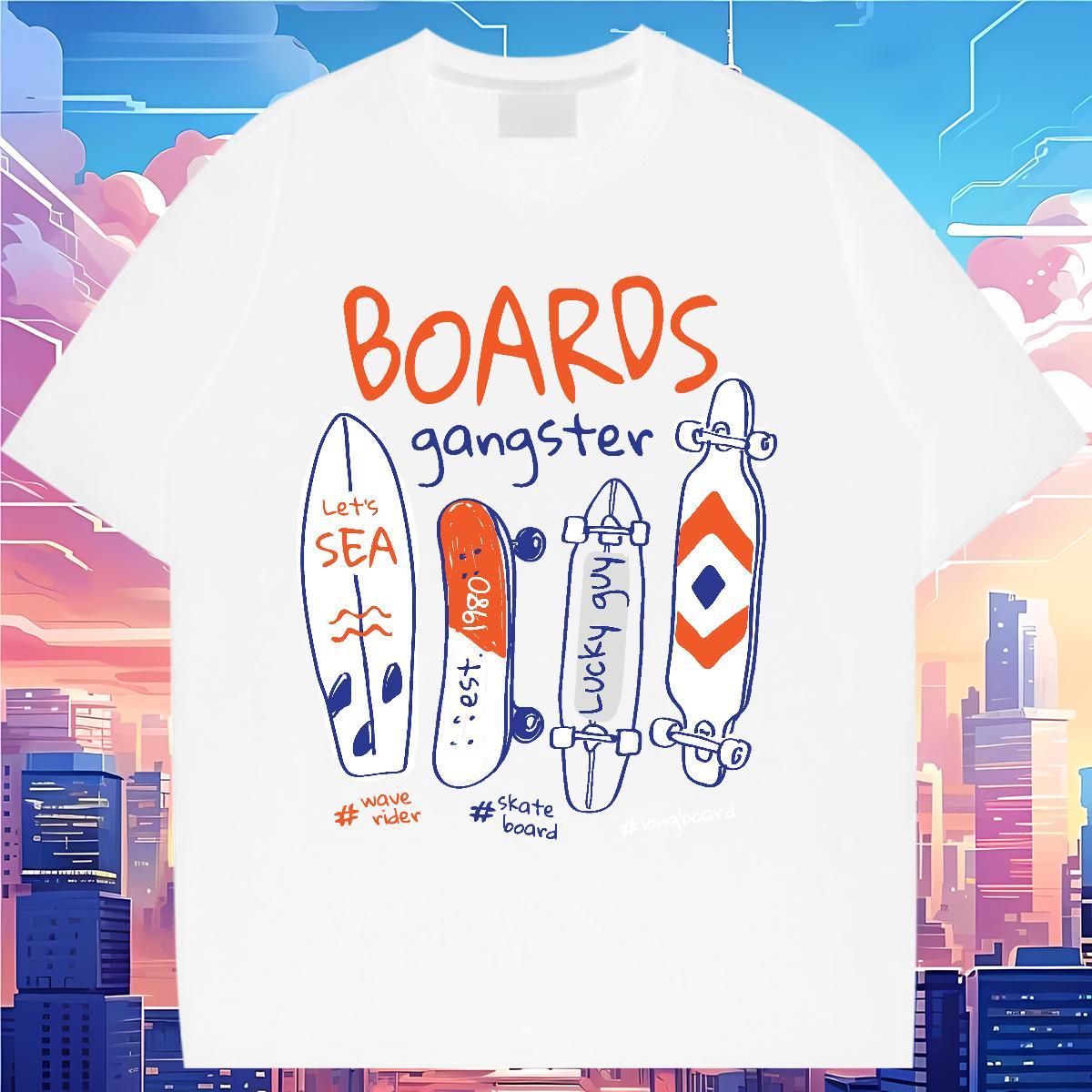 Loose fit Lady T shirt 230g Cotton letter Street Wear Woman T Shirts Breathable Short Sleeve DIY Logo Polos