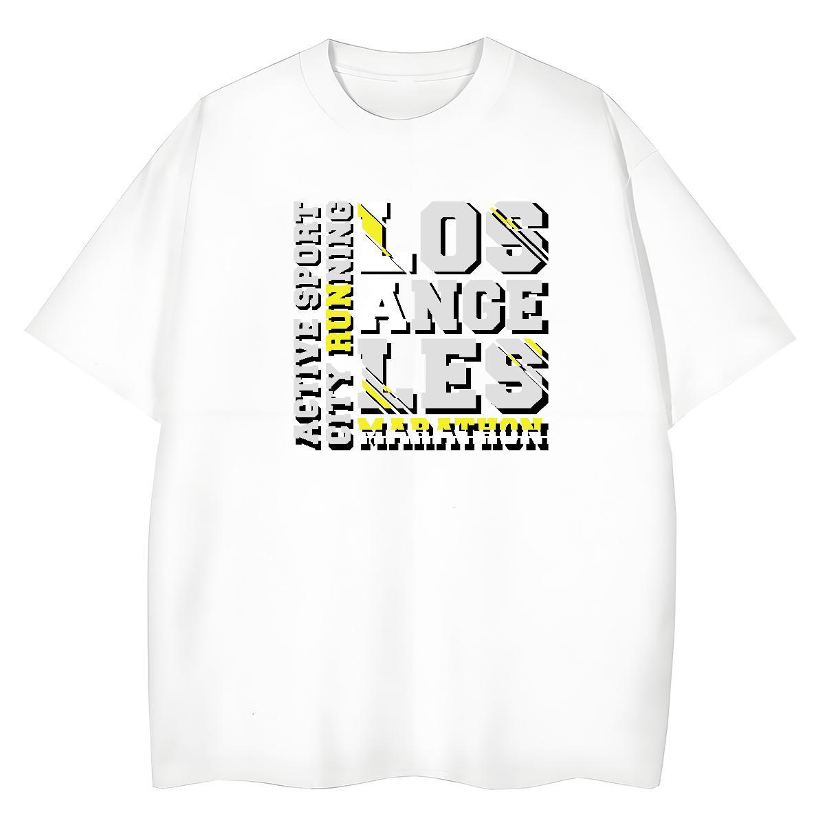 Popular Woman Tshirt 230g Cotton letter Casual Daily Wear Women T Shirts Crew Neck Breathable Oversized Top Tees