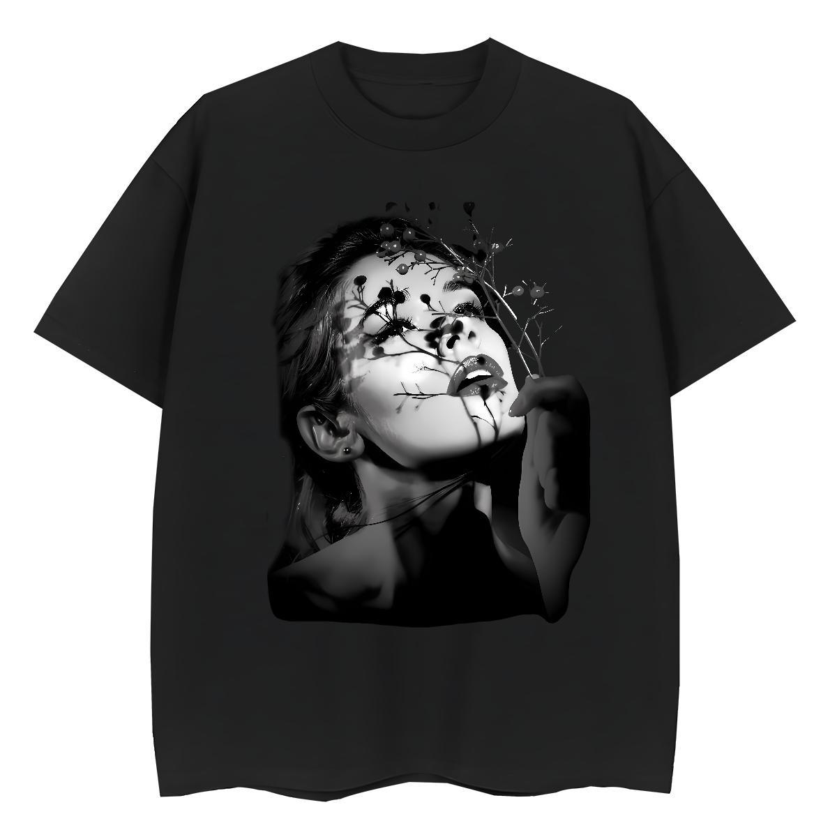 Loose Fit T shirt 100% Cotton 230g women Daily Outfit Custom Print Oversized Round Neck Short Sleeve Tshirts Factory Direct Wear