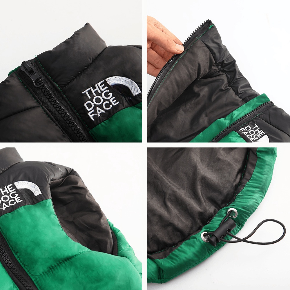 Dog Warm Vest Jacket Coat Windproof Turtleneck Dog Cold Weather Coats with D-Ring for Leash Pet Winter Clothes for Small Medium Large Dogs CH285