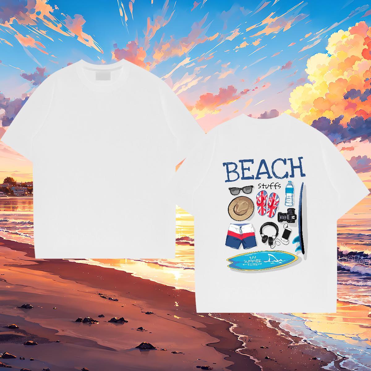 Unisex Men T Shirts 230g 100% Cotton letter Daily Wear Asian Size Breathable Crew Neck Men Tshirts DIY Customized Polos