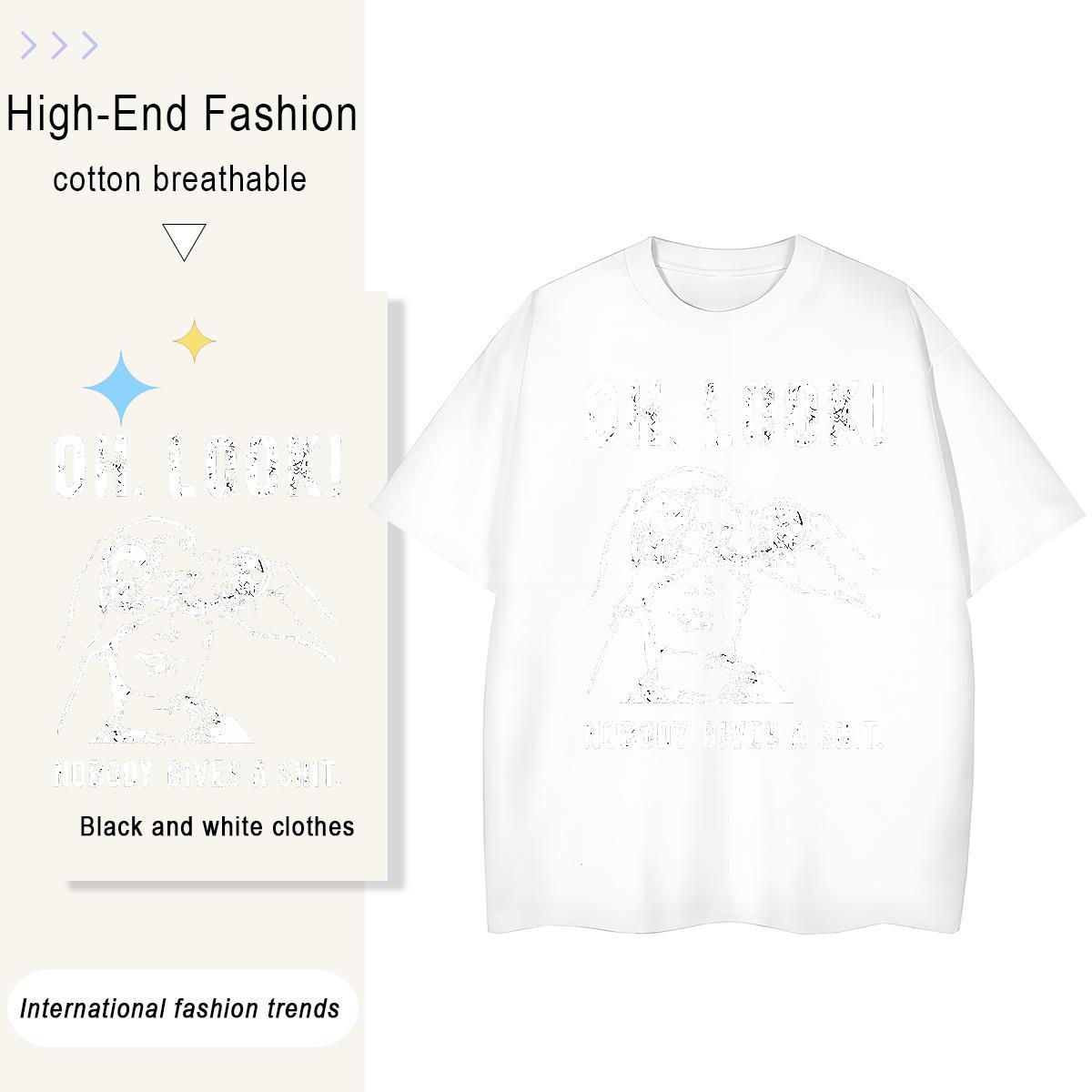 Soft Womens Tshirts 100% Cotton 230g letter Outdoor Womens T Shirts Short Sleeve O-Neck Customized Tees Shirts