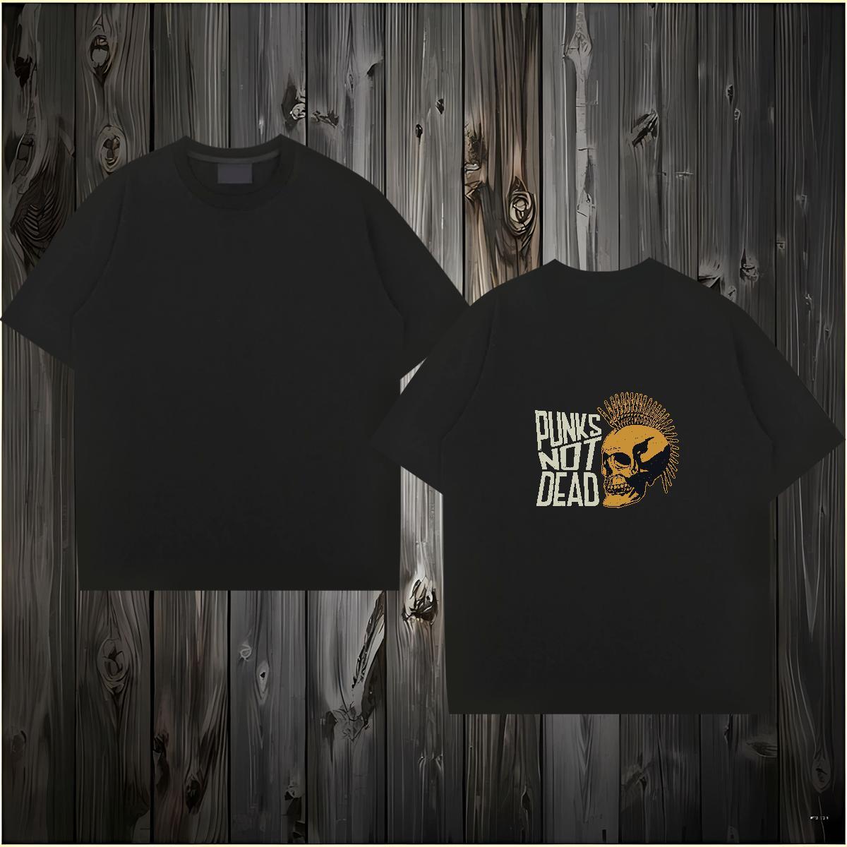 Designer T Shirt For Man 230g Cotton skull Casual Daily Wear Custom Cartoon Breathable Crew Neck Men Clothes T-Shirt 2024 Tees
