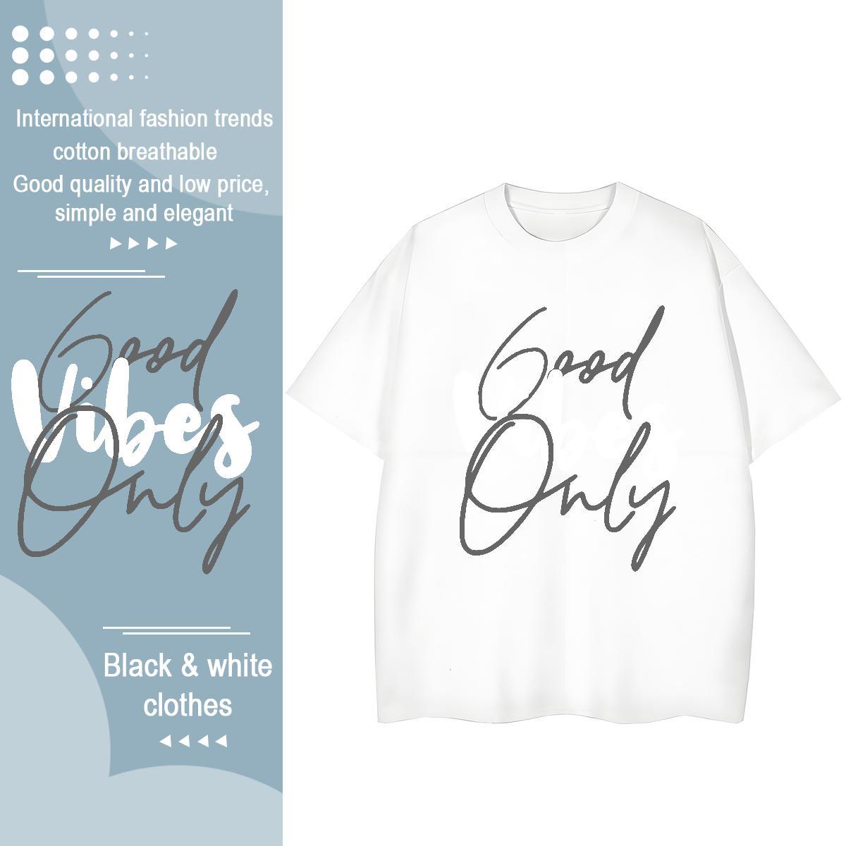 Female Women Tees 100% Cotton 230g letter Spring Summer T Shirts Women Breathable Short Sleeve Plus Size Custom Tops Tees