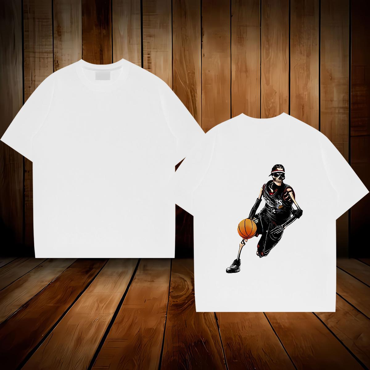 High Quality Man T Shirts 230g Pure Cotton basketball Beach Anime Print Breathable Soft Men Tshirts Free Shipping Tops Shirt