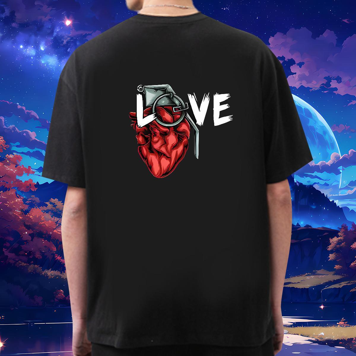 TOP Quality T Shirt For Man 230g Cotton letter Spring Summer Graphic Short Sleeve Soft Men Tees Fashion New Tees Shirts