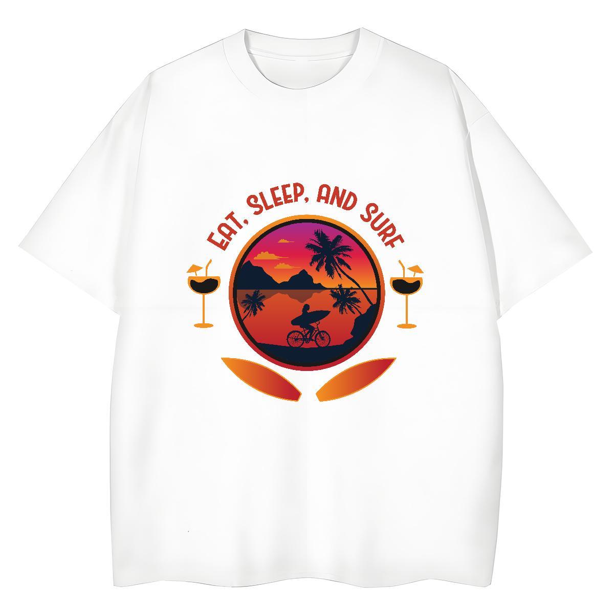 TOP Quality Man T Shirts 100% Cotton 230g sunset glow Home Outdoor Anime Short Sleeve Soft Tshirts Fashion Designer Tops Tees