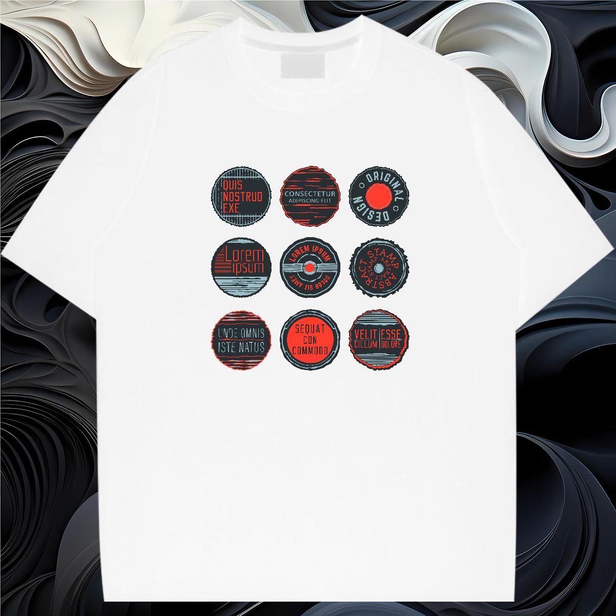 TOP Quality T-Shirts 230g Pure Cotton letter Hip Hop Custom Print Oversized Crew Neck Breathable Men Tshirts Fashion Designer Top Tees