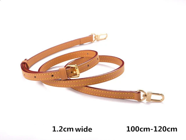 Bag strap 100 Vachetta genuine leather for shoulder messenger bag belt cowskin accessory parts 240824