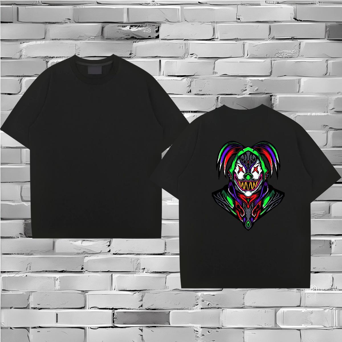 Cool Design T-Shirts for Men 230g Pure Cotton Joker Hip Hop Street Customized O Neck Short Sleeves Tshirts Fashion New Tees