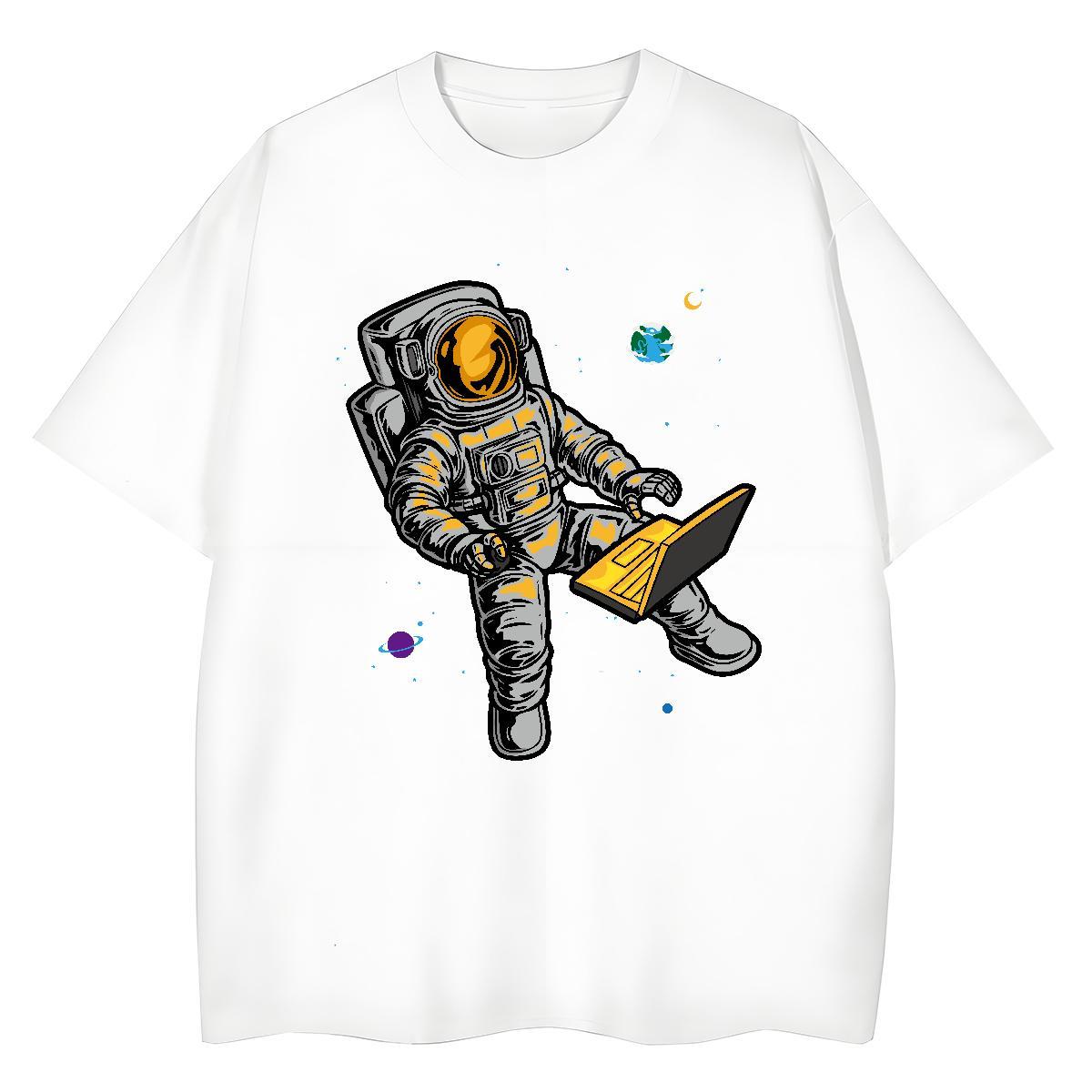 Popular Womens Tshirts 100% Cotton 230g universe Outdoor Womens T Shirts Short sleeve Soft Skull Clothes