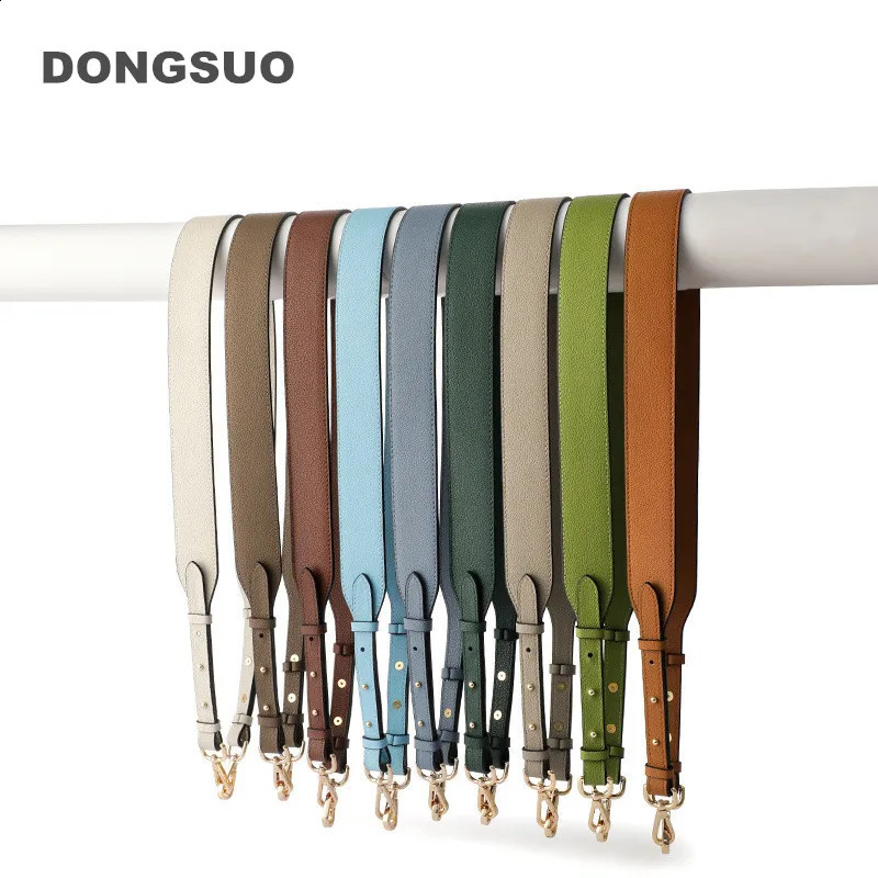 Large 38MM wide genuine leather Replacement strap Adjustable guitar shoulder bag belt Togo 240824
