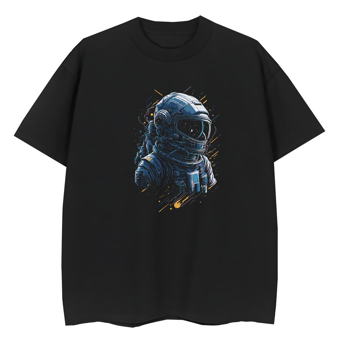 Loose fit Women Tshirts 230g 100% Cotton universe Hip Hop T Shirts Women O-Neck Short Sleeve Customized Wear