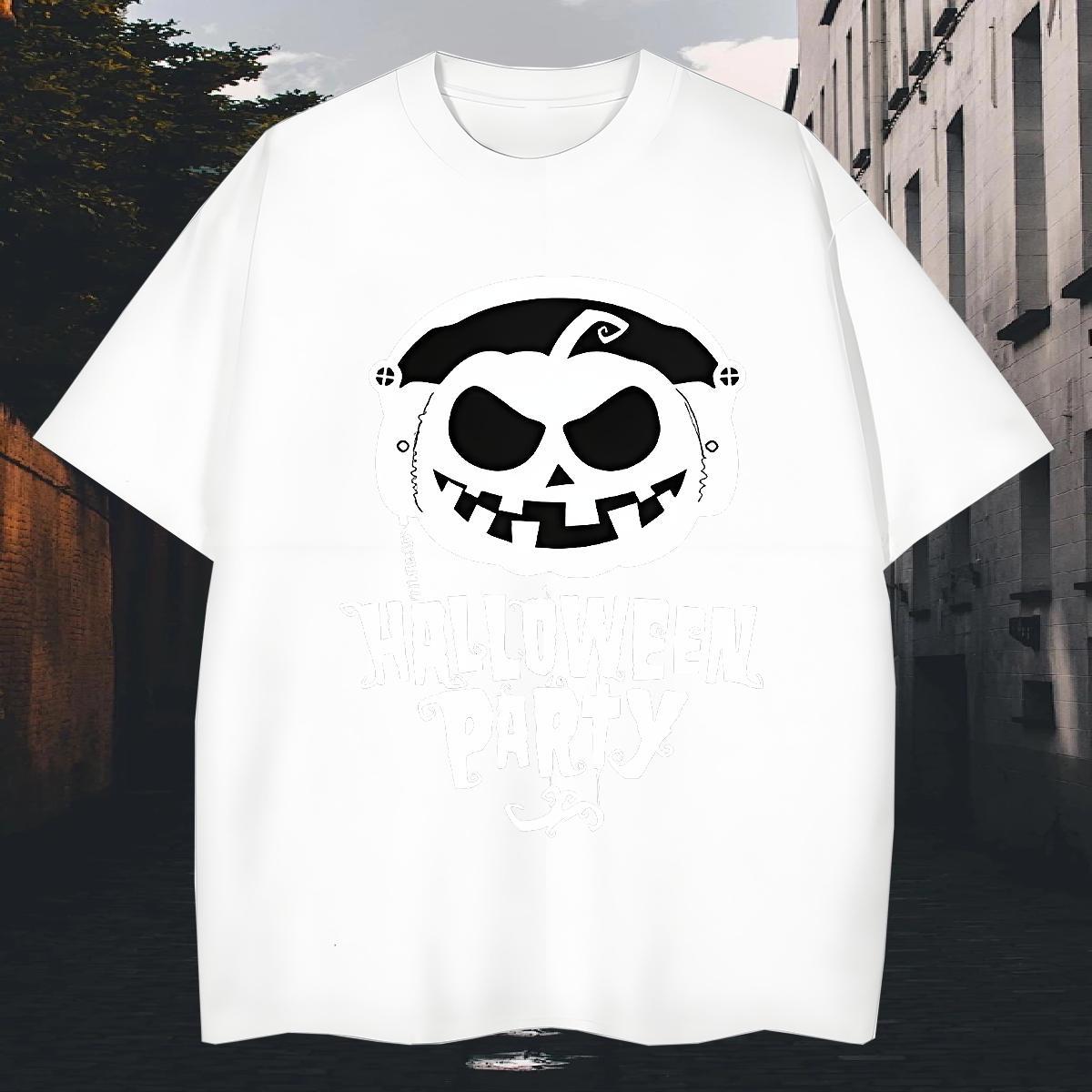 Popular Men T Shirts 100% Cotton 230g skull Anime Printing Street DIY Anime Breathable Short Sleeve Tshirt for Man Woman 2024 Tshirts